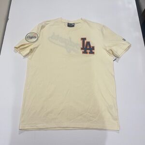 New Era, T Shirt, Los Angeles Dodgers, Cream & Blue